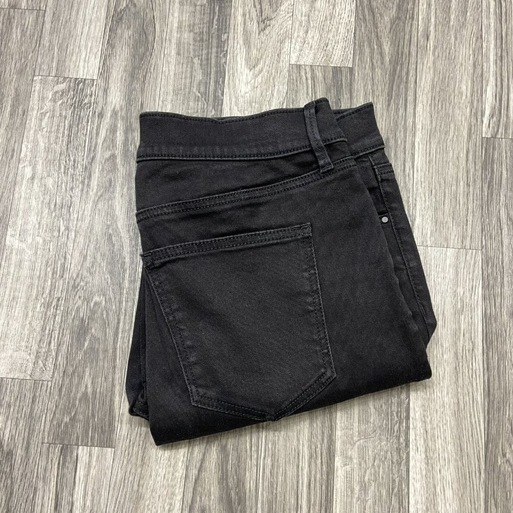 Ann Taylor Loft The Skinny High Rise Stretch Black Denim Jeans - Main Image